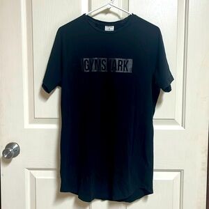 Gymshark Black Tee Shirt Size Medium